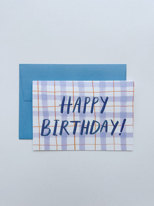 Smart Shirt Card | Check | Plaid | Card for Dad or Grandad