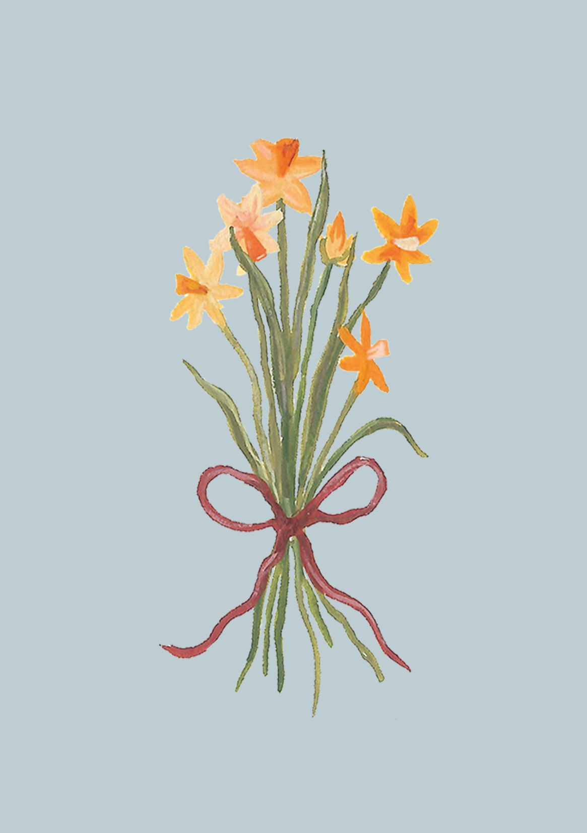 Spring Narcissus Bunch mini card