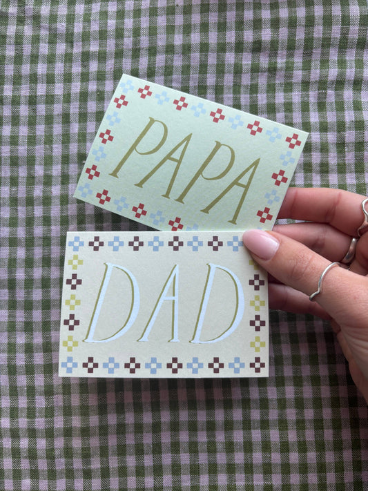 Folk Dad Mini Card