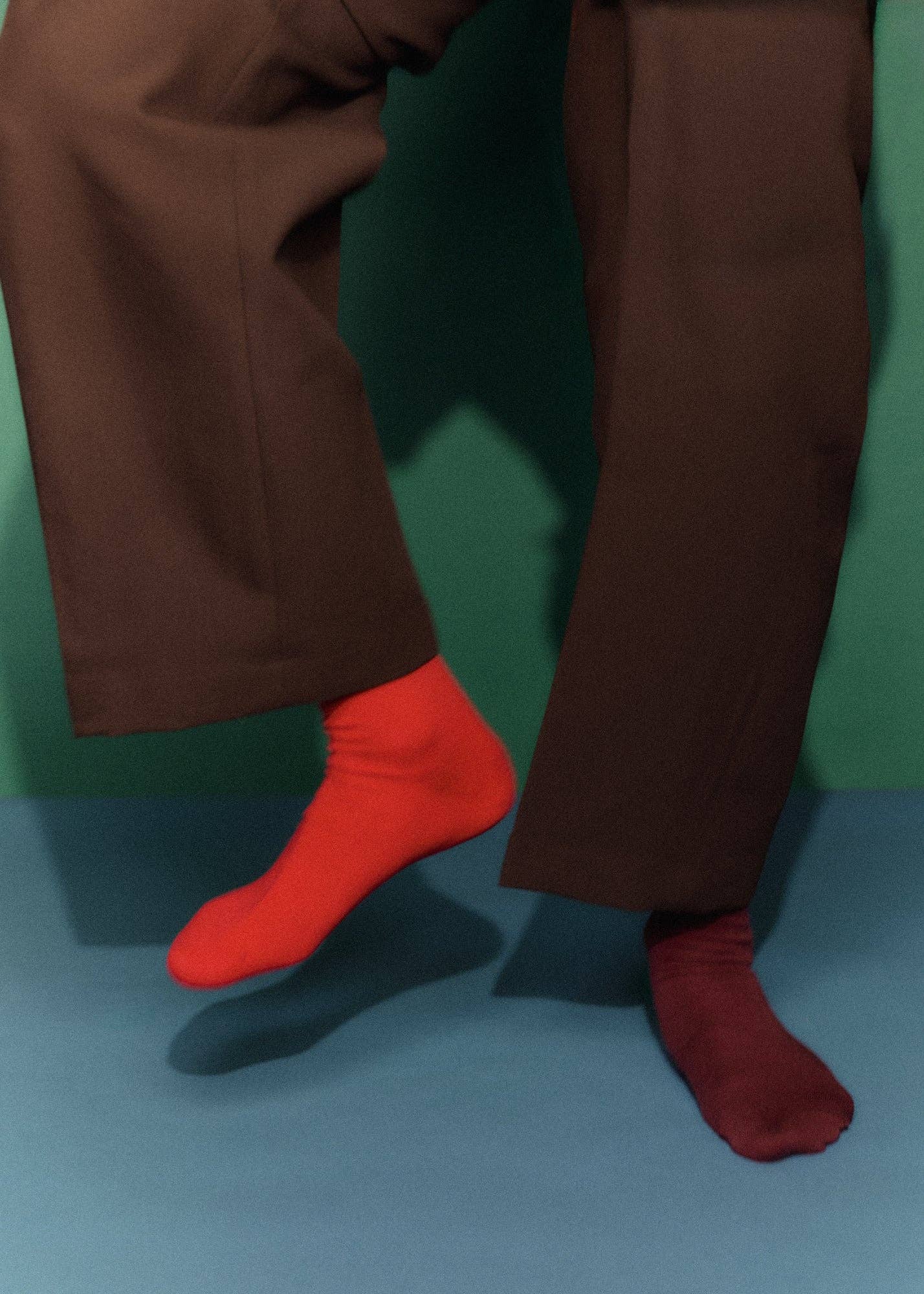 Postbox Red Merino Socks