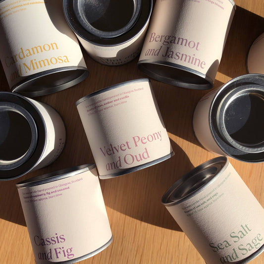 Geranium and Amber Soy Wax Candle Tin