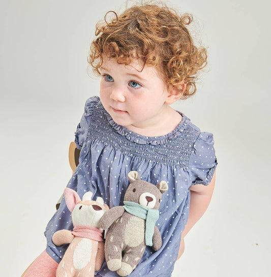 ThreadBear Finbar Hare - Knitted Soft Toy 18cm