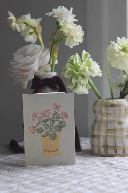 Geraniums mini card