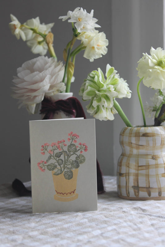 Geraniums mini card