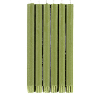 Olive Green Eco Dinner Candlestick