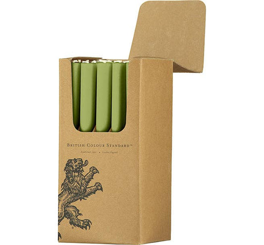 Olive Green Eco Dinner Candlestick
