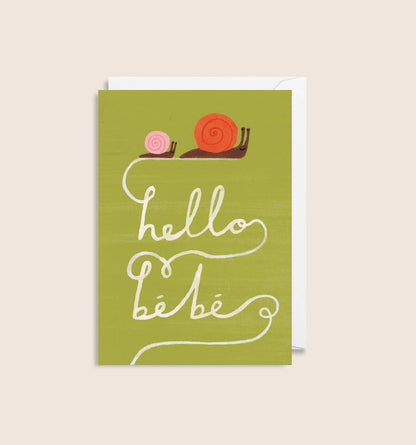 Mini New Baby Card | Hello Bebe Snail