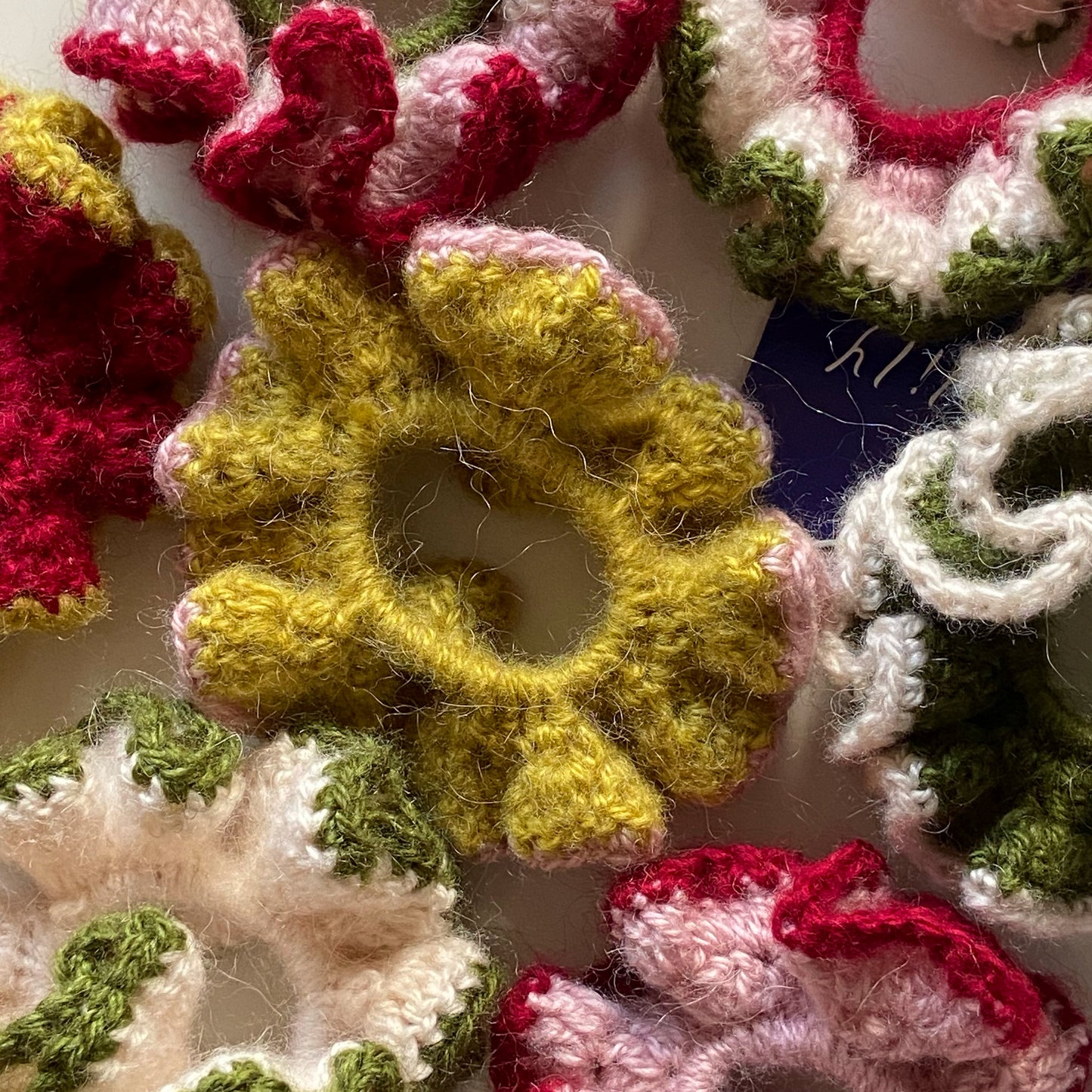Ruffle Crochet Scrunchie