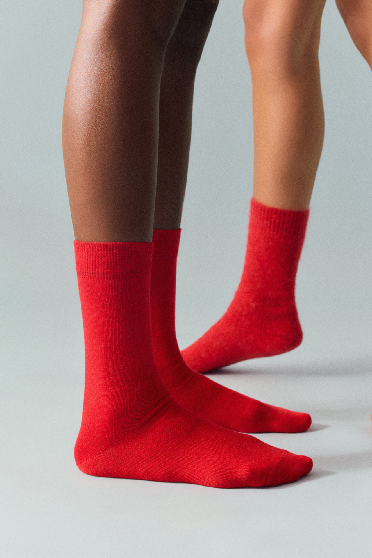 Postbox Red Merino Socks