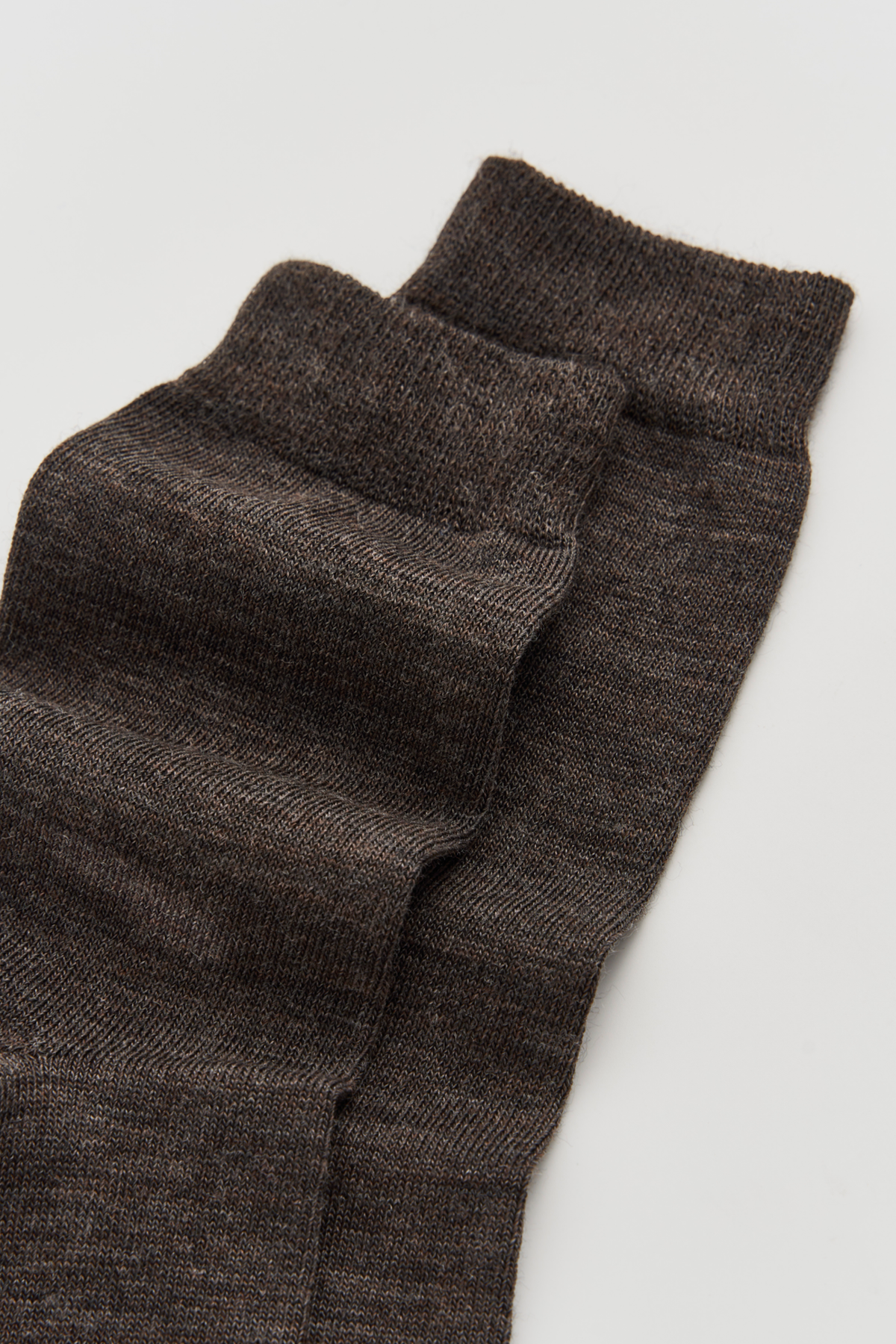 Deep Earth Brown Merino Socks