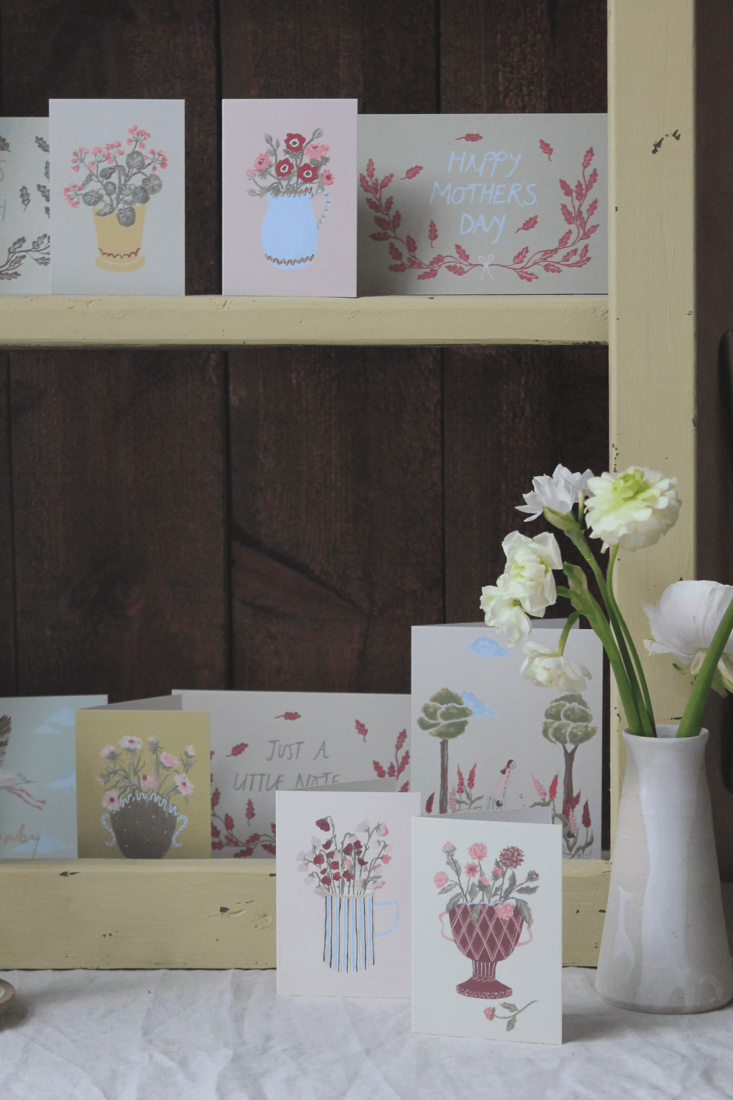 Geraniums mini card