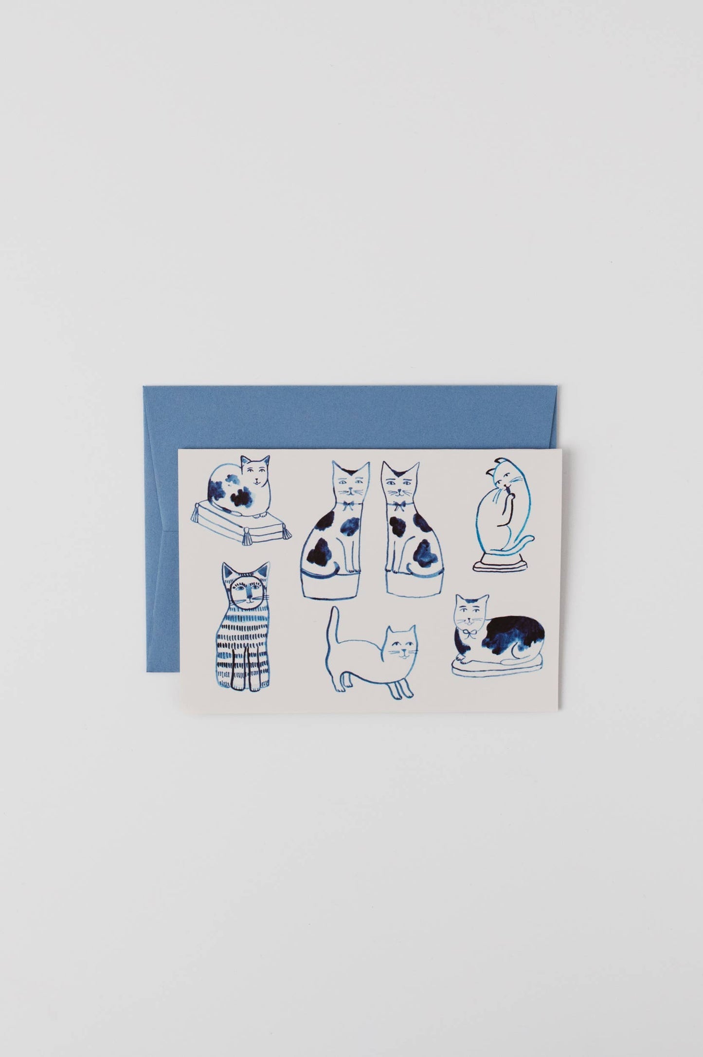 Fancy Cats Card | Cat Lover | Ceramic Cats | Pottery Lover