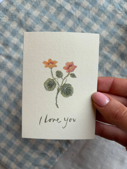 I Love You mini card