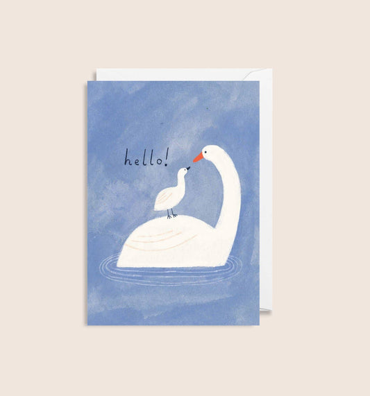 Mini New Baby Card | Hello Swan