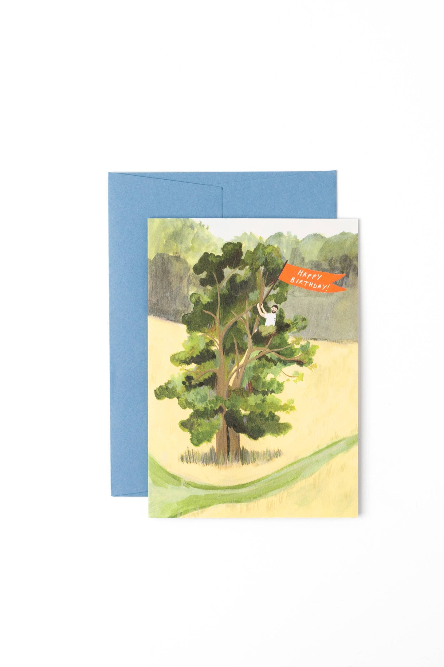 Birthday Flag Card | Tree Lovers | Climbing | Happy Birthday