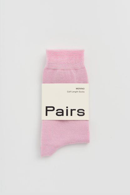 Sugar Pink Merino Socks