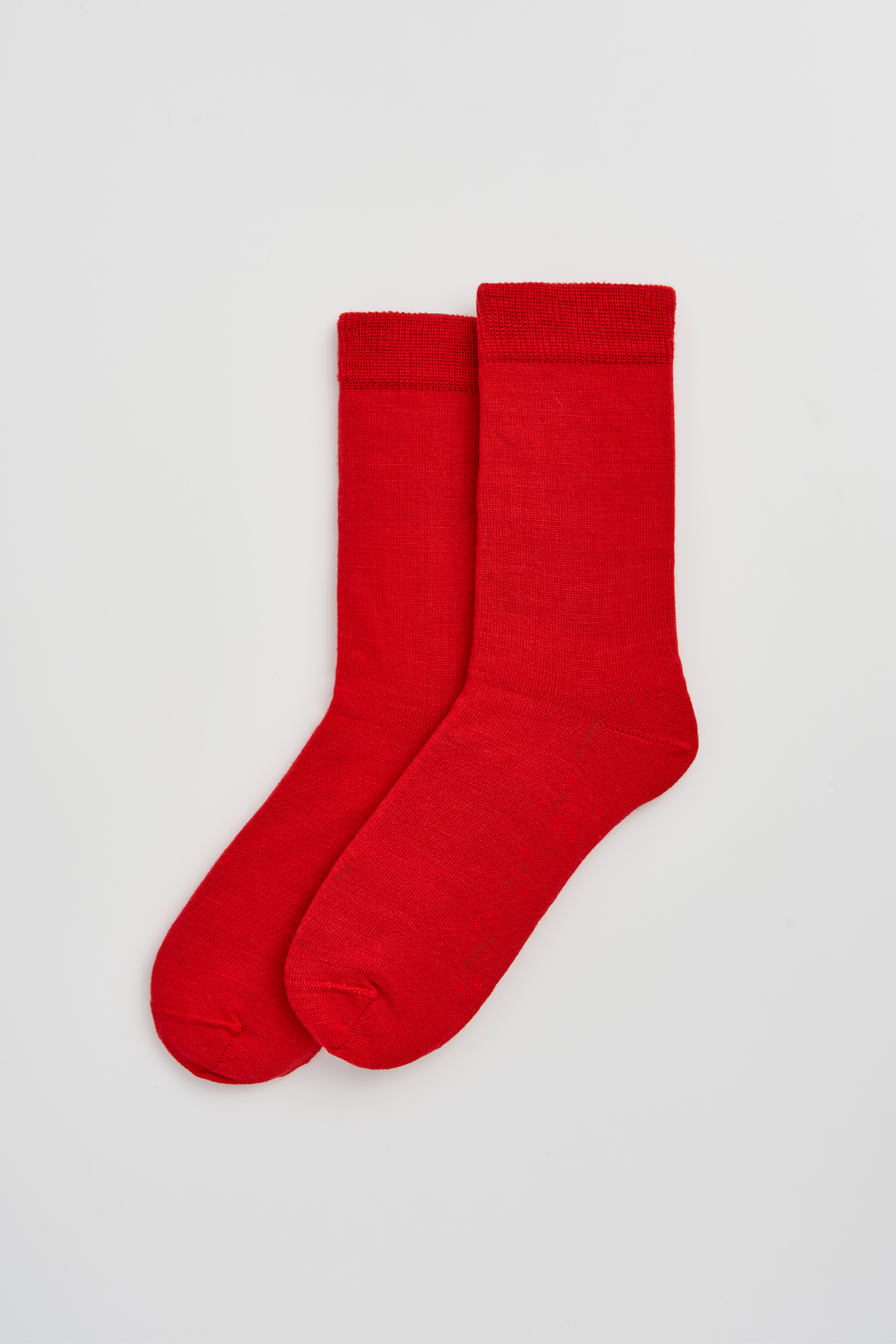Postbox Red Merino Socks