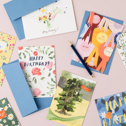 Birthday Flag Card | Tree Lovers | Climbing | Happy Birthday