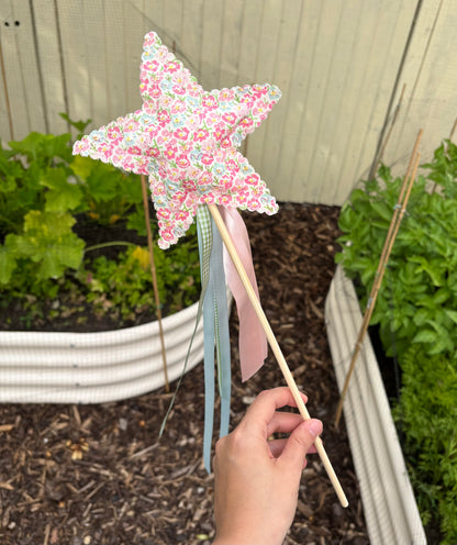 Fabric Star & Ribbon Wand