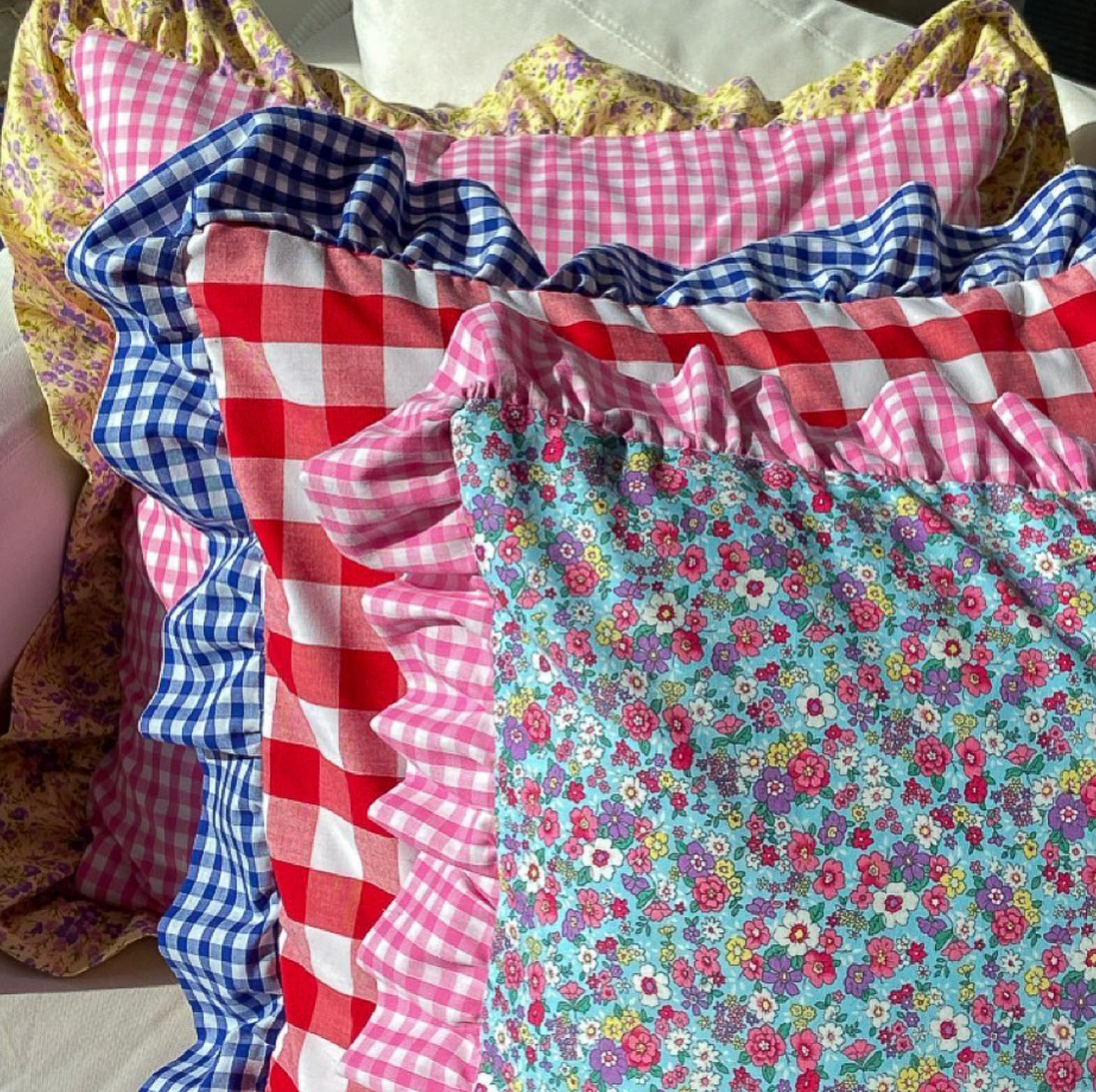 Floral Frill Cushion