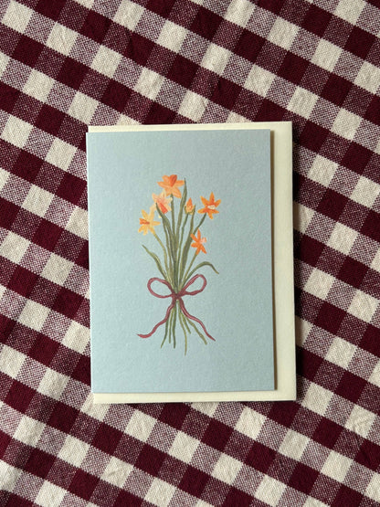 Spring Narcissus Bunch mini card
