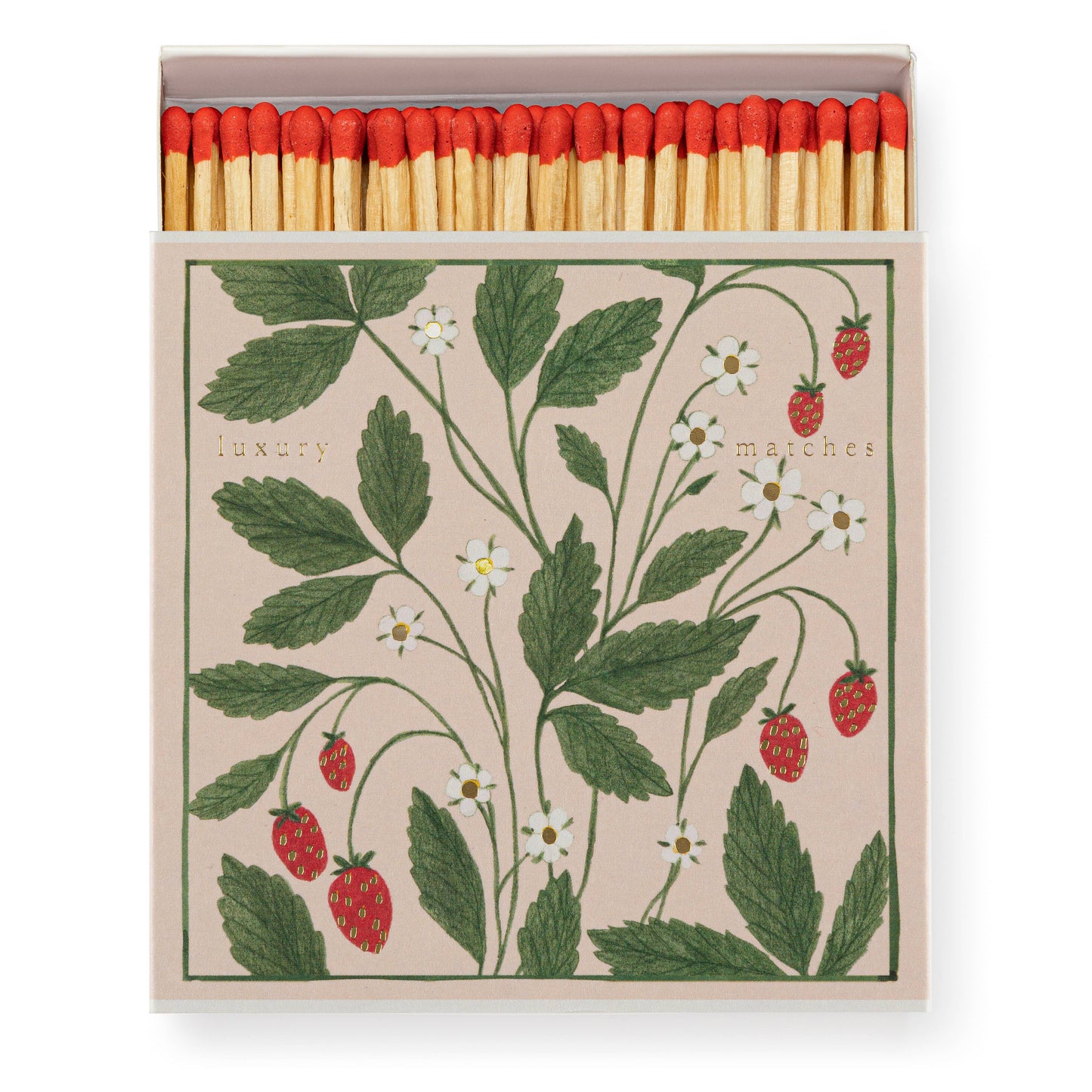 Strawberry | Square - Safety Matches