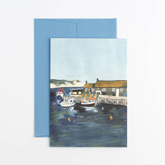 Harbour Card | Coastal Landscape Painting