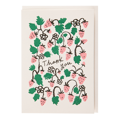 Strawberry Thank You | Greeting Card