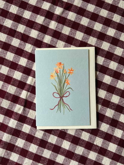 Spring Narcissus Bunch mini card