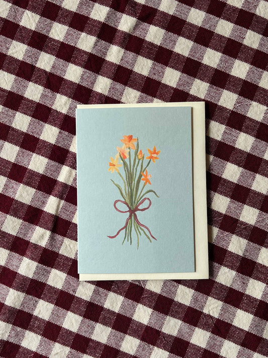 Spring Narcissus Bunch mini card