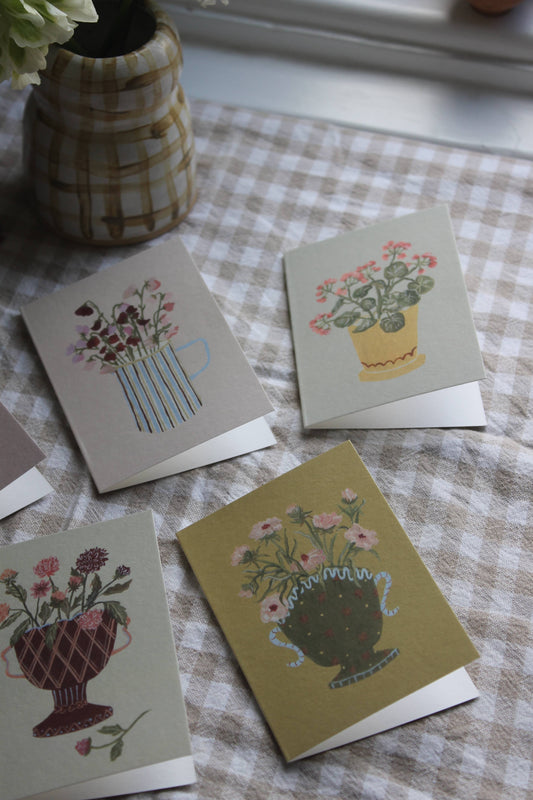 Geraniums mini card