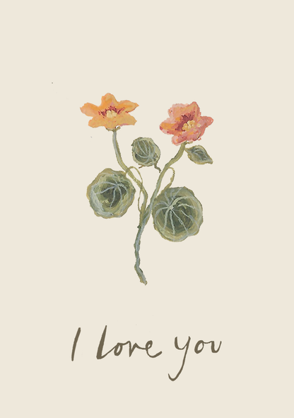 I Love You mini card