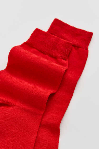 Postbox Red Merino Socks