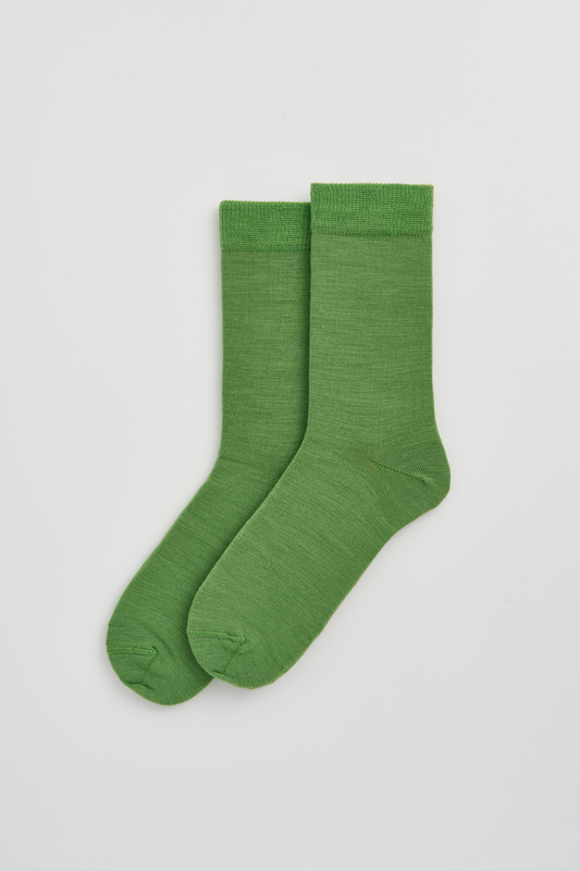 Grass Green Merino Socks