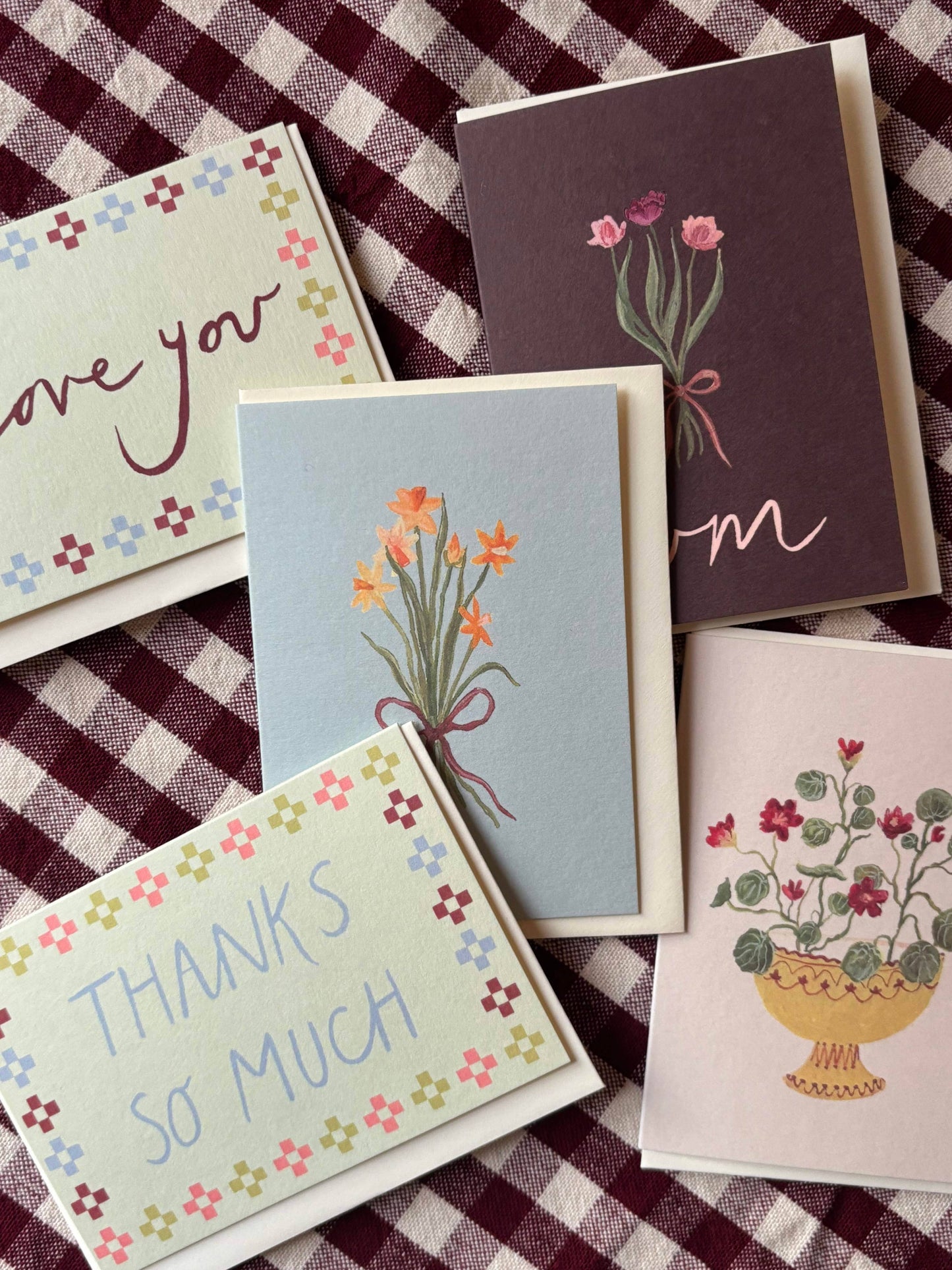Spring Narcissus Bunch mini card